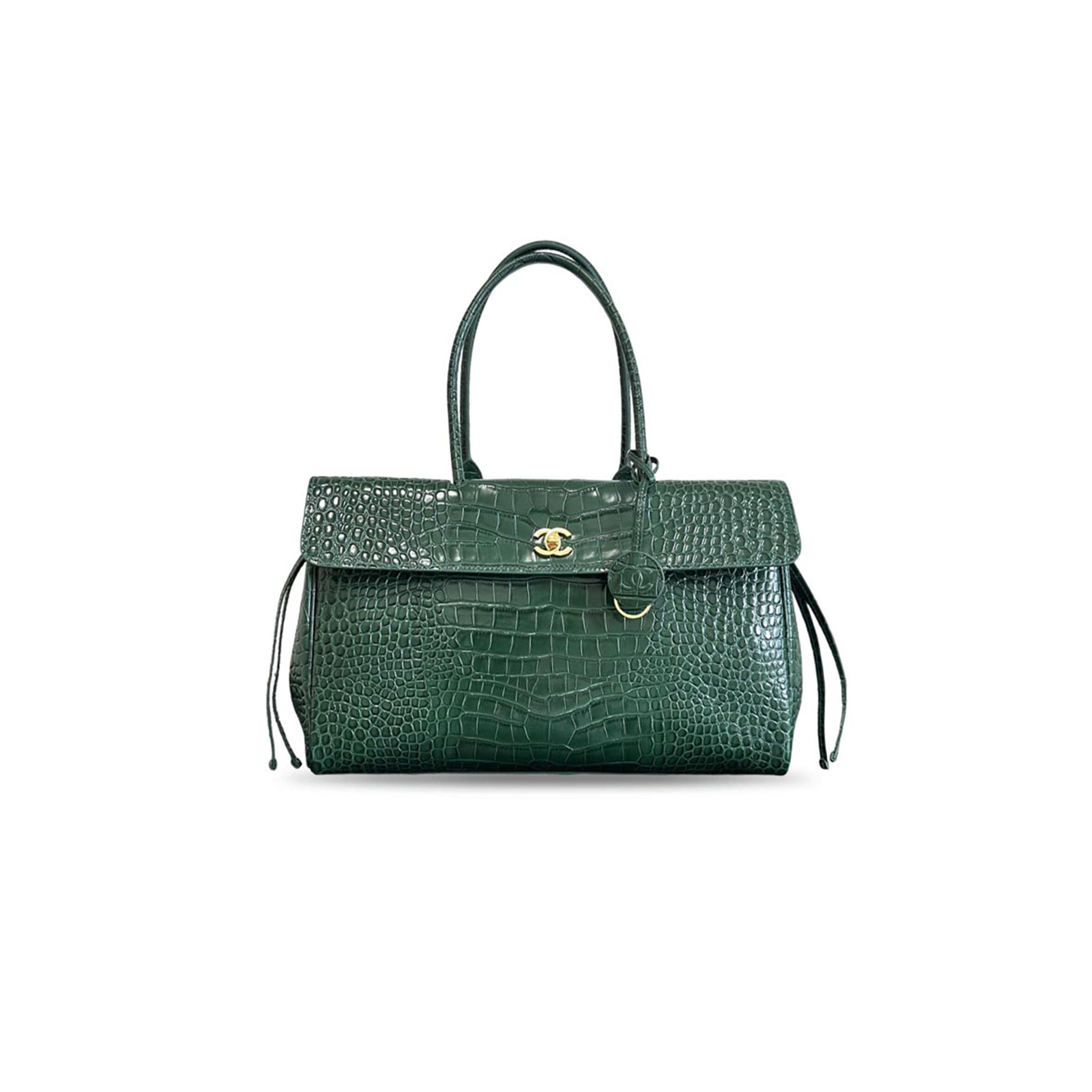 CHANEL CROC EMBOSS TOTE (37*22*14cm)
